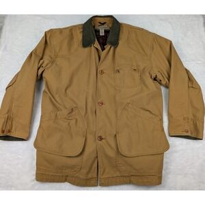 LL Bean Field Chore Barn Coat Men's XL w/Button Flannel Liner Duck‎ Canvas 0JX74